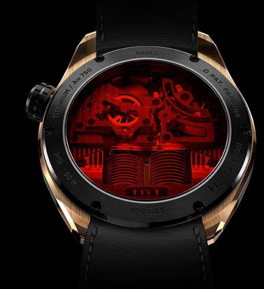 HYT SKULL 51 MM 151-DG-42-RF-AB Replica watch